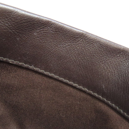 Bally Shoulder Bag Leather Brown Logo Women