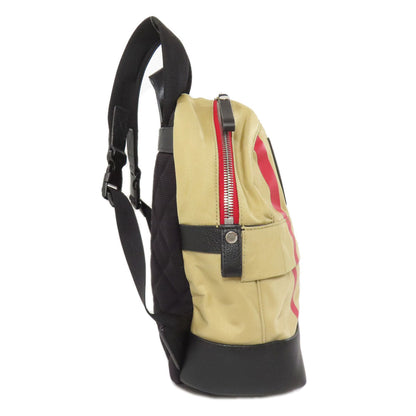 Burberry Backpack Nylon Beige Nova Check