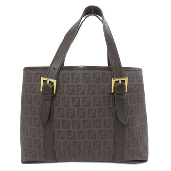 Fendi Handbag Pvc Brown Zucca Pattern