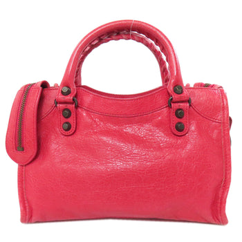 Balenciaga Handbag 300295 Calfskin Pink Classic Mini City Women