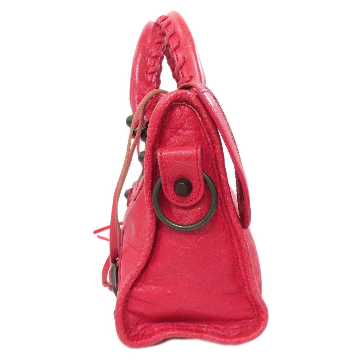 Balenciaga Handbag 300295 Calfskin Pink Classic Mini City Women