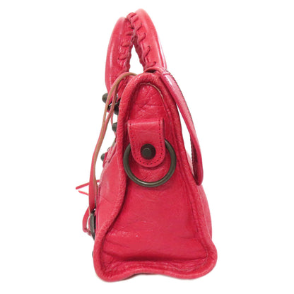 Balenciaga Handbag 300295 Calfskin Pink Classic Mini City Women