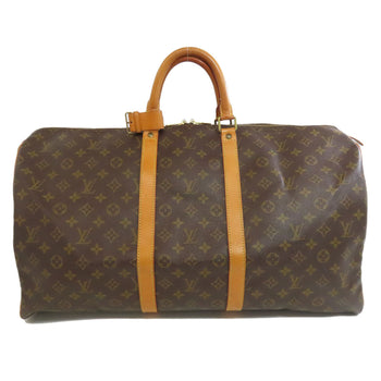 Louis Vuitton Boston Duffel Bag M41424 Monogram Canvas Brown Keepall 55