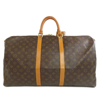 Louis Vuitton Boston Duffel Bag M41424 Monogram Canvas Brown Keepall 55