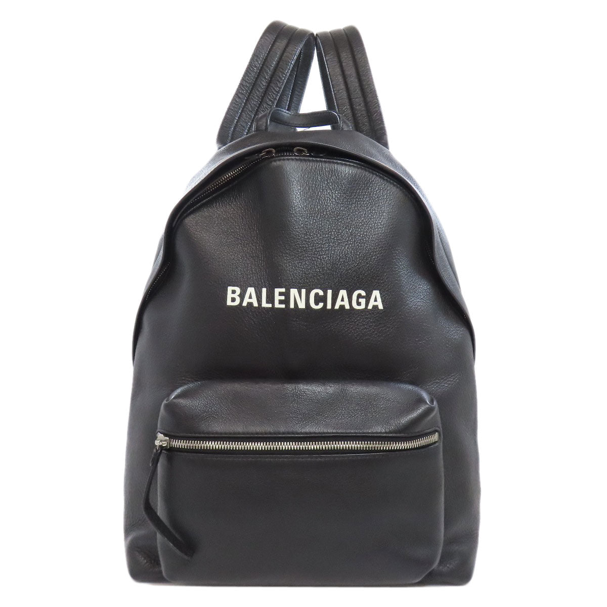 Balenciaga Backpack 545193 Calfskin Black Logo Women