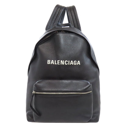 Balenciaga Backpack 545193 Calfskin Black Logo Women