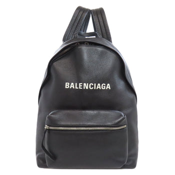 Balenciaga Backpack 545193 Calfskin Black Logo Women