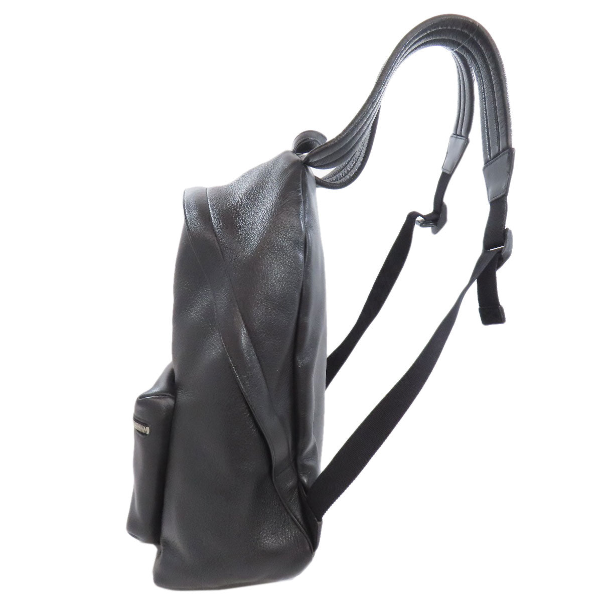 Balenciaga Backpack 545193 Calfskin Black Logo Women