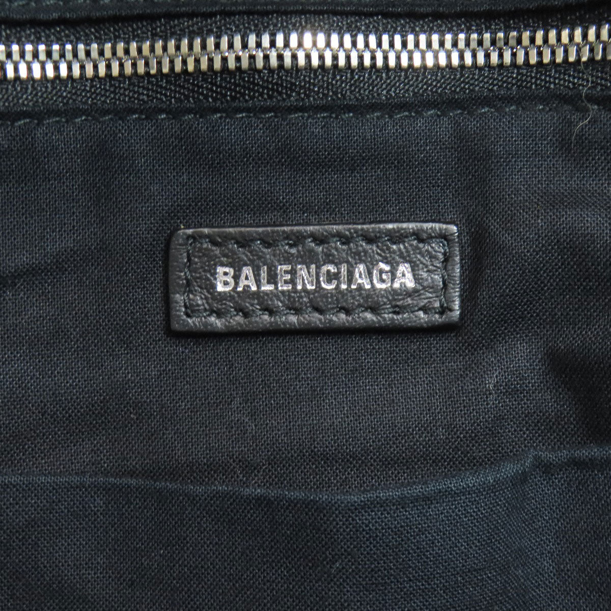 Balenciaga Backpack 545193 Calfskin Black Logo Women