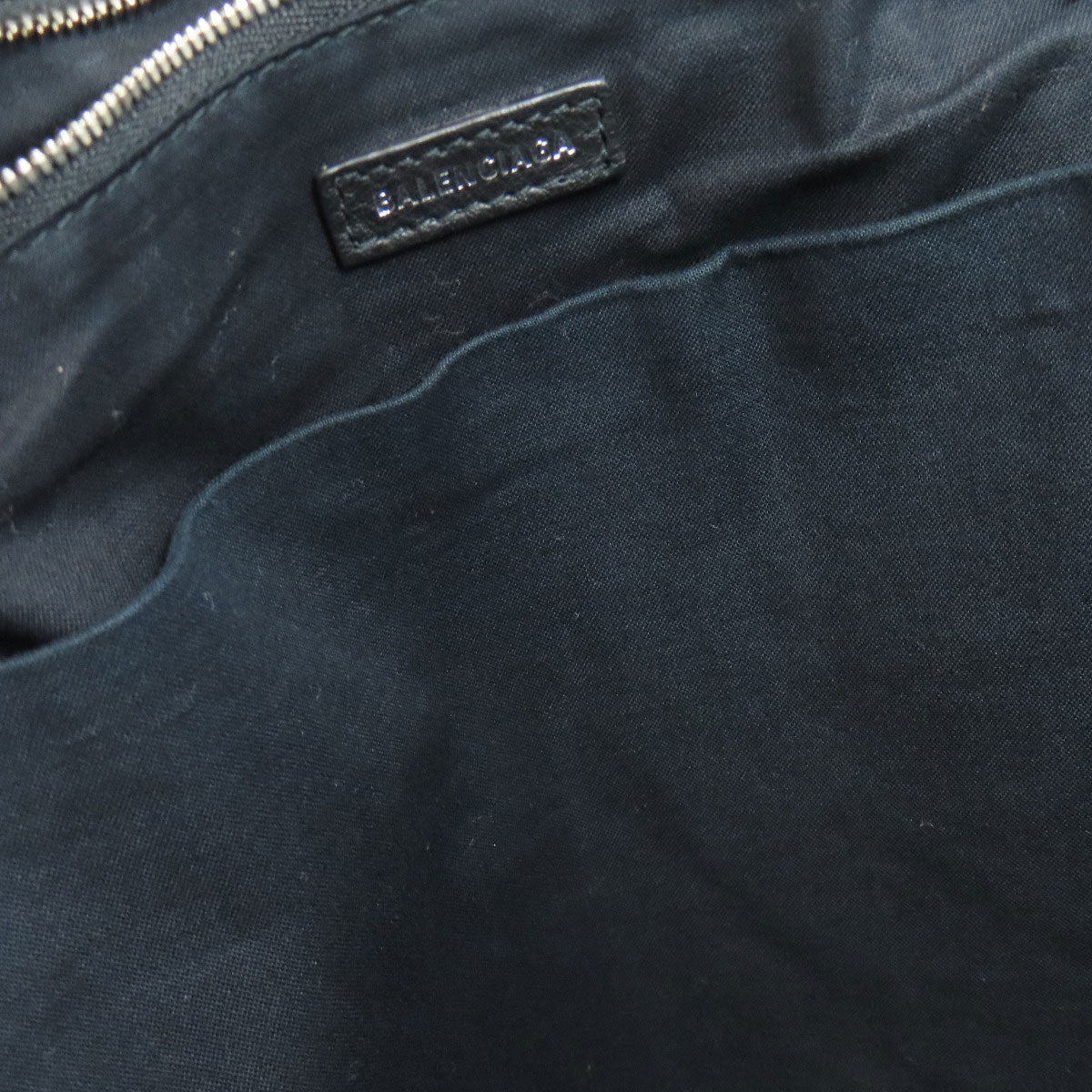 Balenciaga Backpack 545193 Calfskin Black Logo Women
