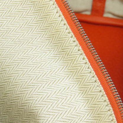 Hermes Tote Bag Negonda Orange Garden Party Pm Silvermetal