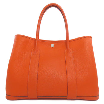 Hermes Tote Bag Negonda Orange Garden Party Pm Silvermetal