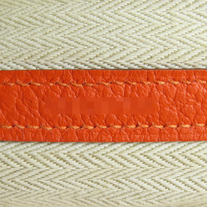 Hermes Tote Bag Negonda Orange Garden Party Pm Silvermetal