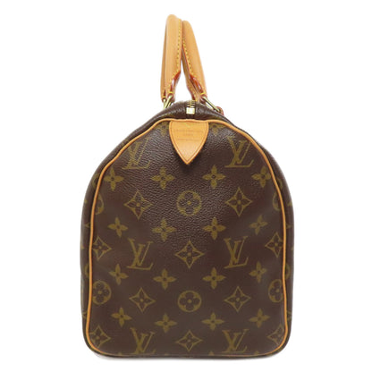 Louis Vuitton Boston Duffel Bag N41531 Monogram Canvas Brown Speedy 30 Women