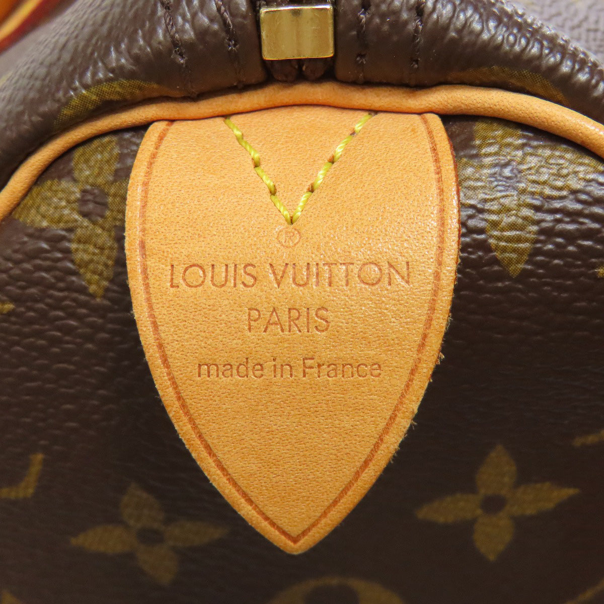 Louis Vuitton Boston Duffel Bag N41531 Monogram Canvas Brown Speedy 30 Women