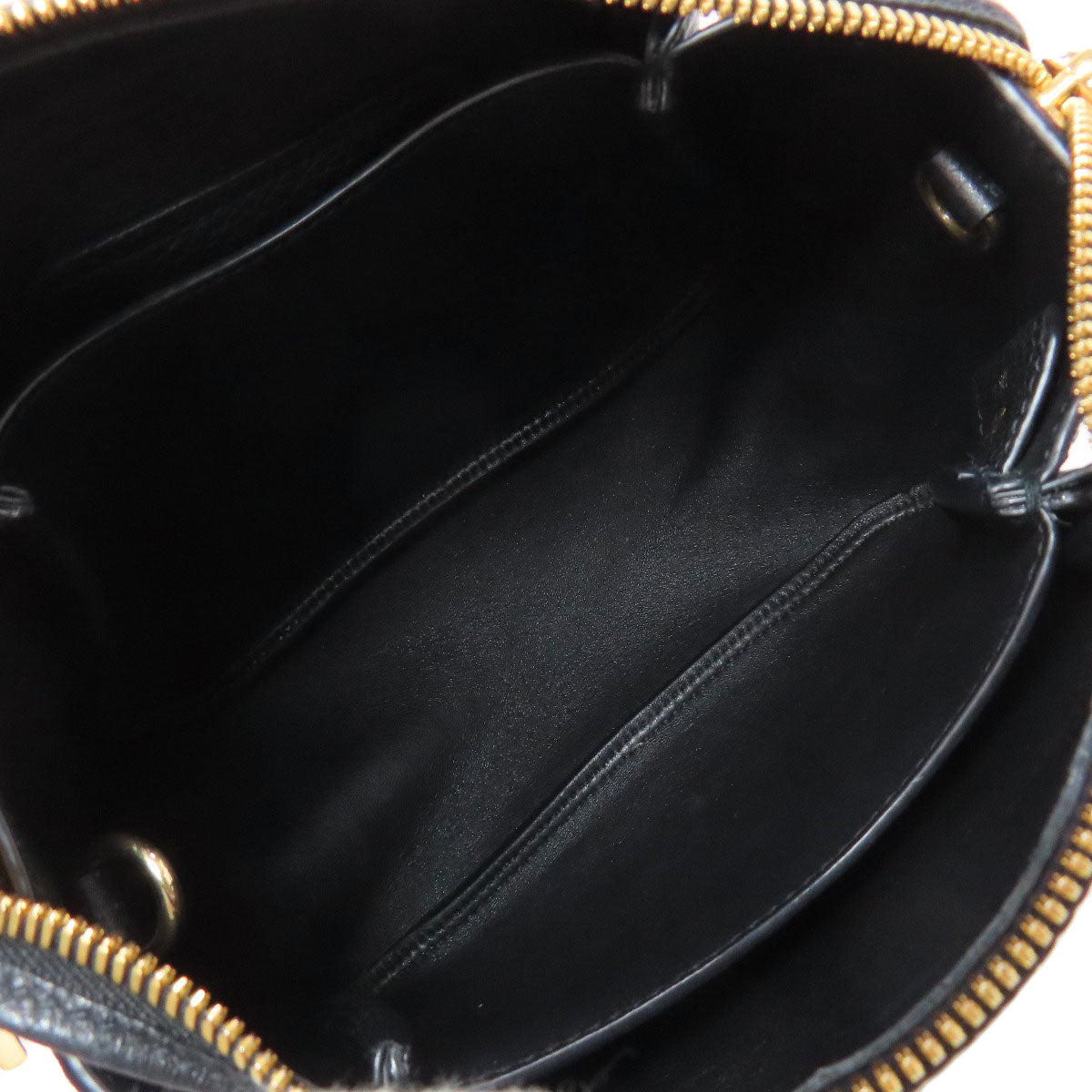 Prada Handbag Leather Black 2Way