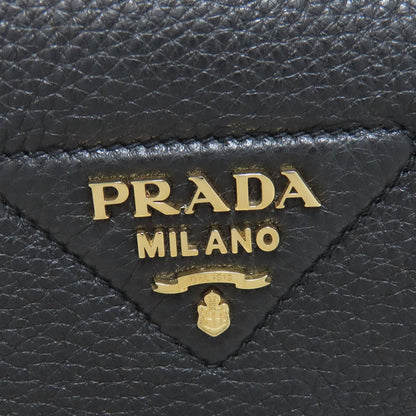 Prada Handbag Leather Black 2Way