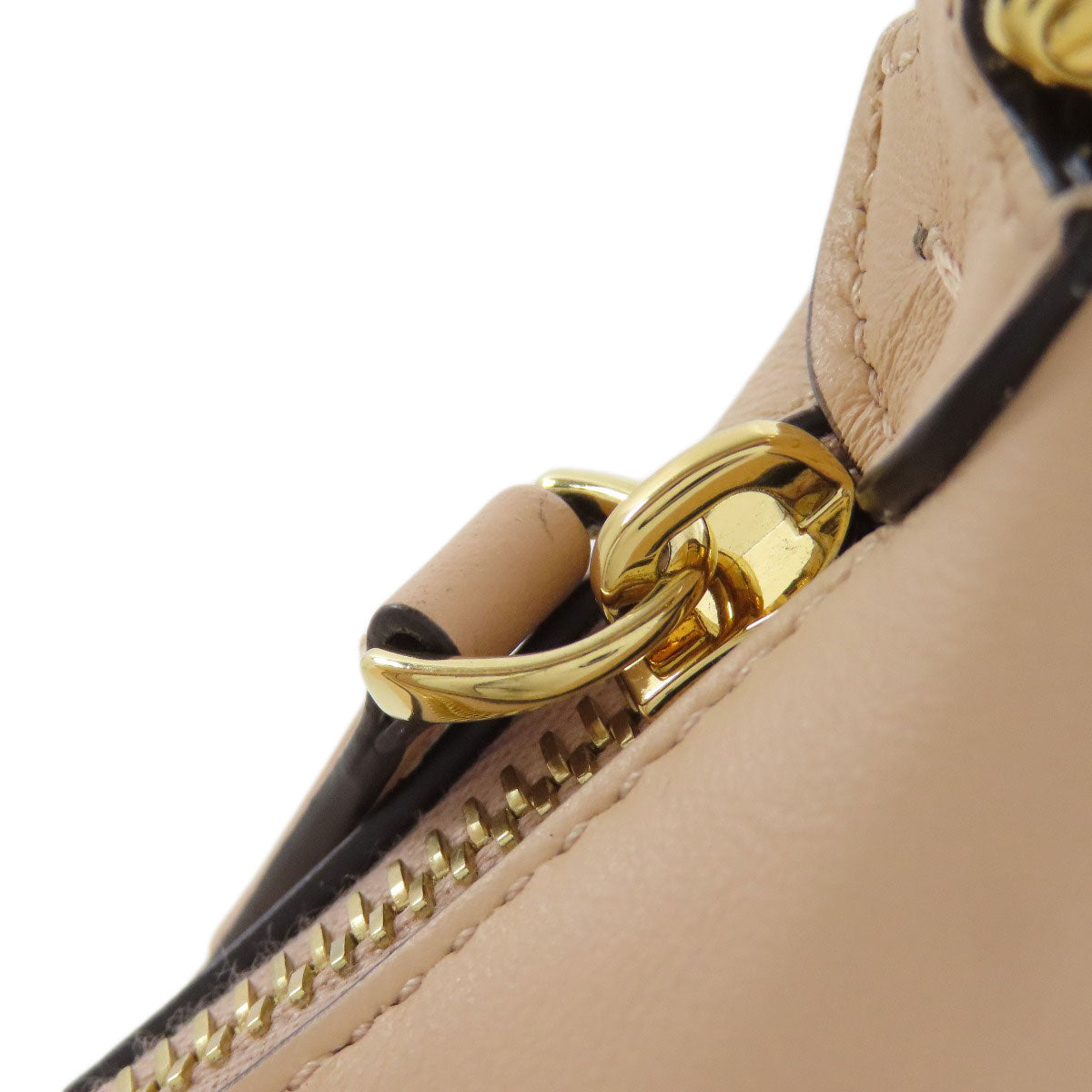 Fendi Handbag Leather Pink Fendigraphy Women