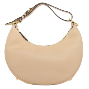 Fendi Handbag Leather Pink Fendigraphy Women