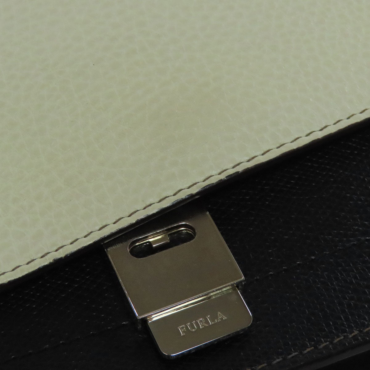 Furla Shoulder Bag Leather White Chain Bag Women