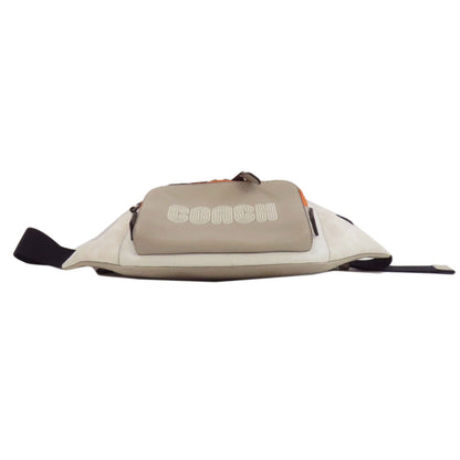 Coach Sling Bag C8129 Leather Gray Logo