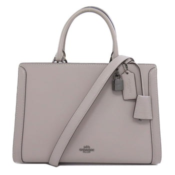 Coach Handbag F49500 Leather Gray 2Way Women