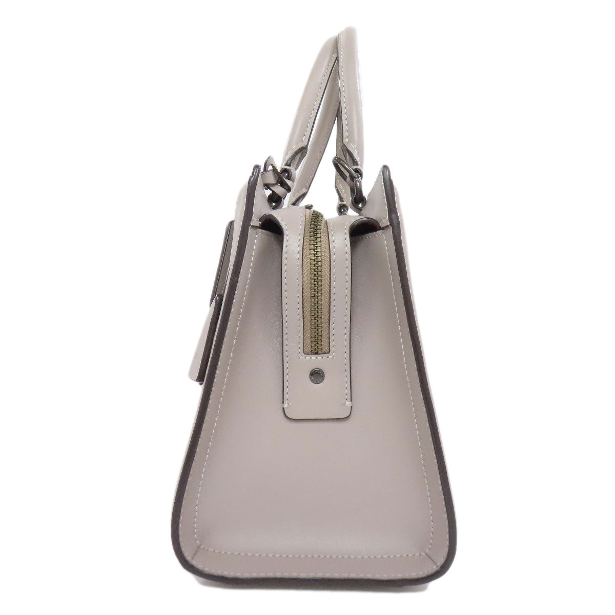 Coach Handbag F49500 Leather Gray 2Way Women