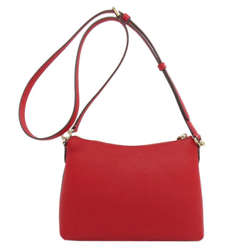 Kate Spade Shoulder Bag Leather Red Logo Women