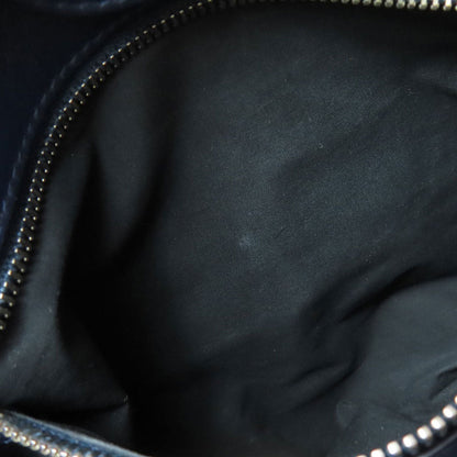 Miumiu Tote Bag Leather Blue Logo Women