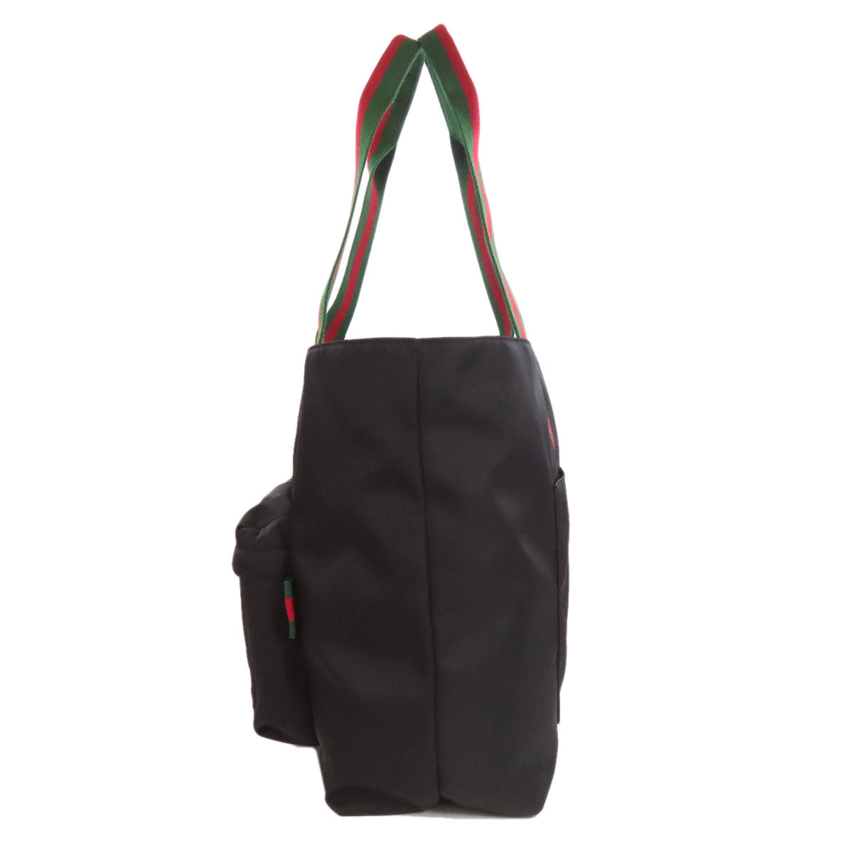 Gucci Tote Bag 802172 Nylon Black Large Tote Sherry Line Women