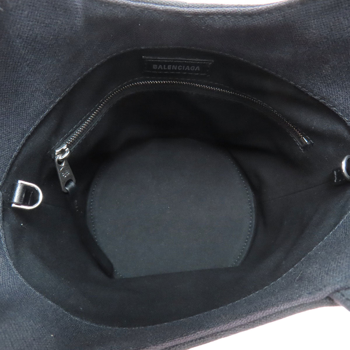 Balenciaga Handbag 619979 Canvas Black Bucket 2Way