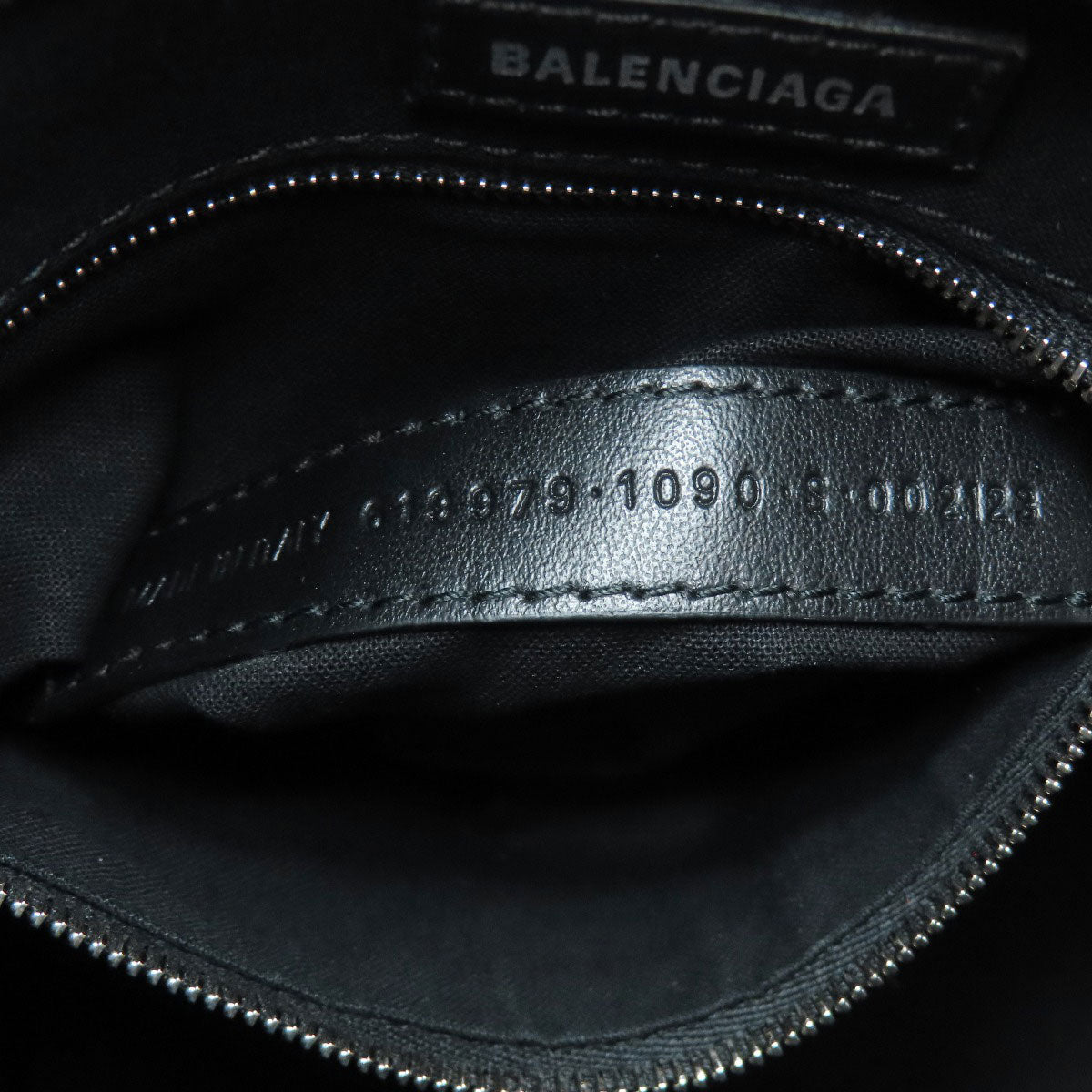Balenciaga Handbag 619979 Canvas Black Bucket 2Way