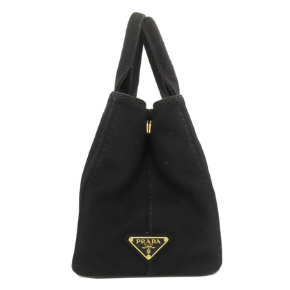 Prada Handbag Canvas Black Canapa Mini 2Way