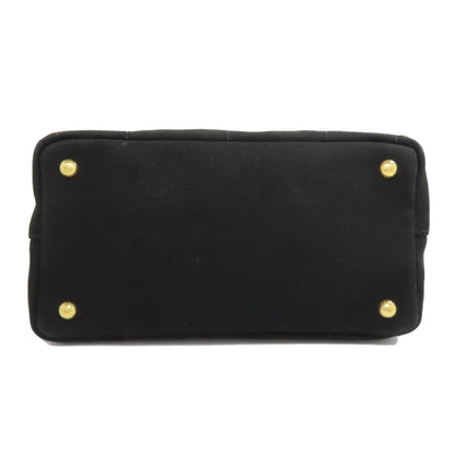 Prada Handbag Canvas Black Canapa Mini 2Way