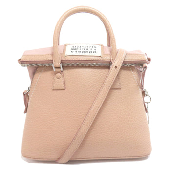 Maison Margiela Handbag Leather Pink 5Ac 2Way Women