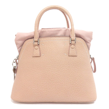 Maison Margiela Handbag Leather Pink 5Ac 2Way Women