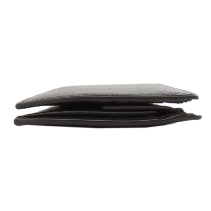Saint Laurent Bifold Wallet Leather Black Logo Women