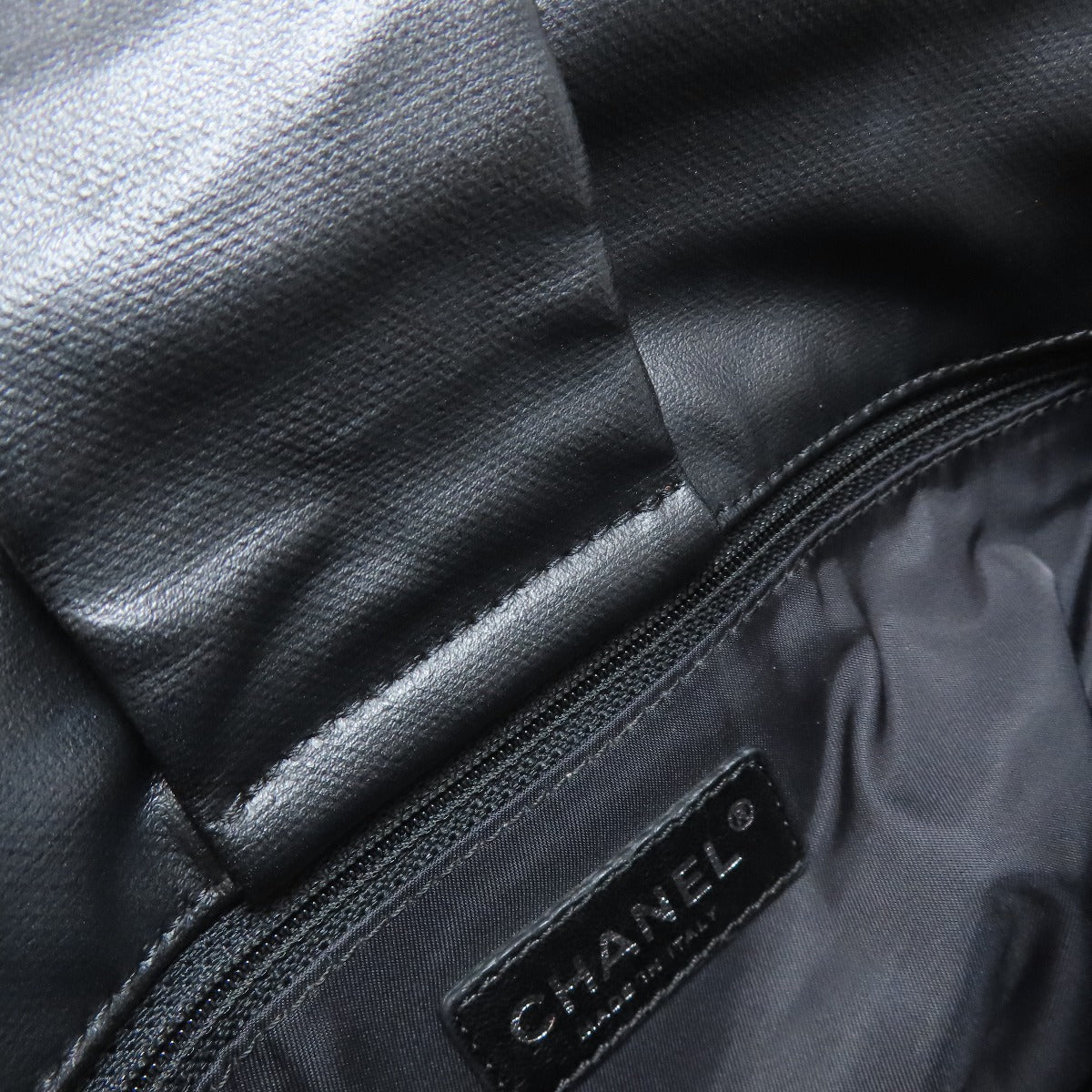 Chanel Shoulder Bag Coated Canvas Black Paris Biarritz Shoulder Women