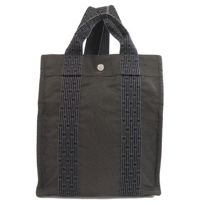 Hermes Backpack Canvas Gray Her Line Ad