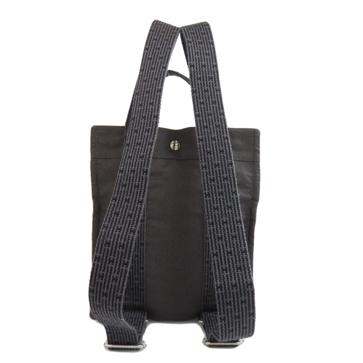 Hermes Backpack Canvas Gray Her Line Ad