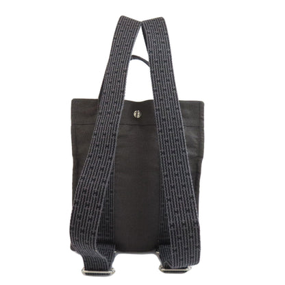 Hermes Backpack Canvas Gray Her Line Ad
