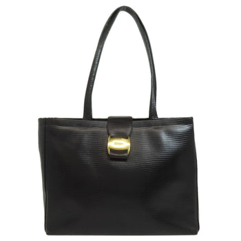 Salvatore Ferragamo Tote Bag Leather Black Logo