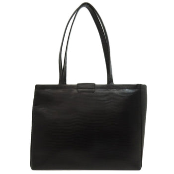 Salvatore Ferragamo Tote Bag Leather Black Logo