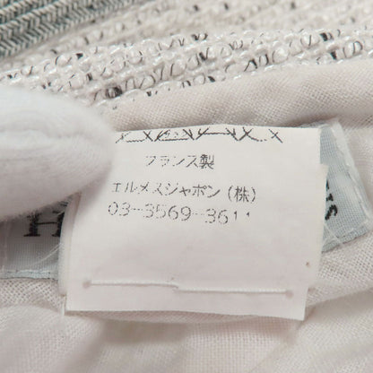 Hermes Hat Canvas White Bucket Hat 55