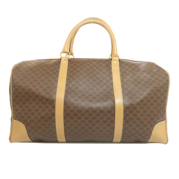 Celine Boston Duffel Bag Pvc Brown Macadam Pattern