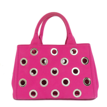 Prada Handbag 1Bg439 Canvas Pink Kanapamini Punching 2Way