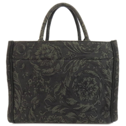 Versace Handbag Canvas Green 2Way