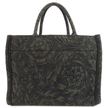 Versace Handbag Canvas Green 2Way