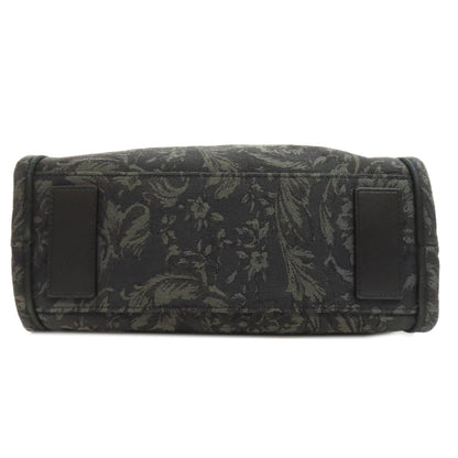 Versace Handbag Canvas Green 2Way