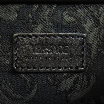 Versace Handbag Canvas Green 2Way